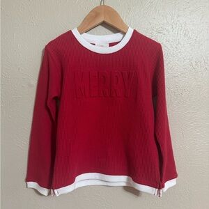 Girls Merry Embossed Long Sleeve